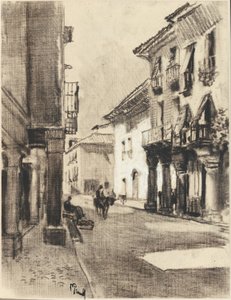 Calle Mayor Alcala autorstwa Joseph Pennell