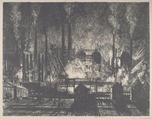 Zmiana zmiany, Charleroi autorstwa Joseph Pennell