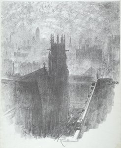Kościół Chrystusa, St. Louis, 1919. autorstwa Joseph Pennell