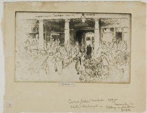 Ogród Covent autorstwa Joseph Pennell