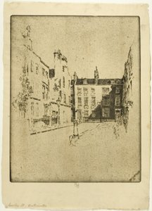 Cowley Street, Westminster autorstwa Joseph Pennell