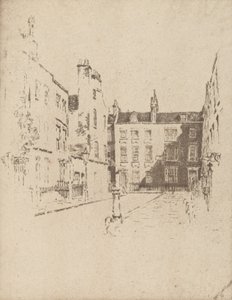 Cowley Street, Westminster, 1906. autorstwa Joseph Pennell