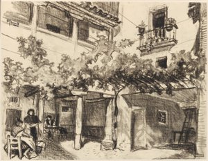 Wspaniałe zdjęcia życia domowego, Alcalá autorstwa Joseph Pennell