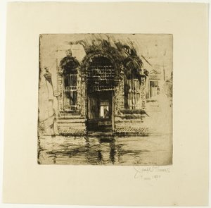 Wejście, Wenecja autorstwa Joseph Pennell