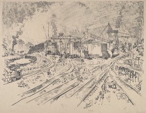 Wczesny poranek, Miraflores, 1912. autorstwa Joseph Pennell