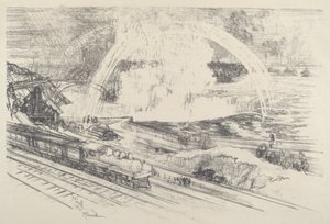 Stacja Falls, Niagara autorstwa Joseph Pennell