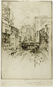 Czterdziesta Druga Ulica autorstwa Joseph Pennell
