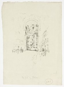 Brama Elwiry, Granada autorstwa Joseph Pennell