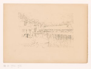 Widok na staw autorstwa Joseph Pennell