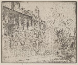 Great College Street, Westminster autorstwa Joseph Pennell