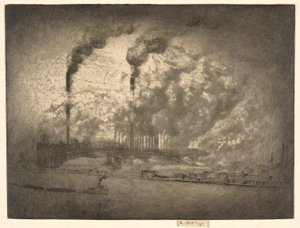 Illinois Steel Company autorstwa Joseph Pennell