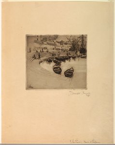 Miejsce lądowania, Leghorn autorstwa Joseph Pennell