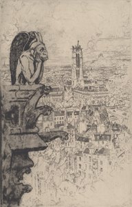 Le Stryge, 1893. autorstwa Joseph Pennell