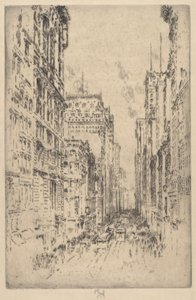 Dolny Broadway autorstwa Joseph Pennell