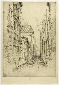 Dolny Broadway autorstwa Joseph Pennell