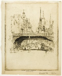 Wzgórze Ludgate autorstwa Joseph Pennell
