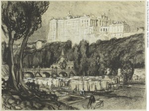 Madryt: Pałac autorstwa Joseph Pennell