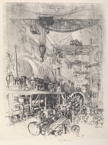 Tworzenie silnika turbinowego autorstwa Joseph Pennell