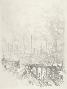 Miasto amunicji, nr I autorstwa Joseph Pennell