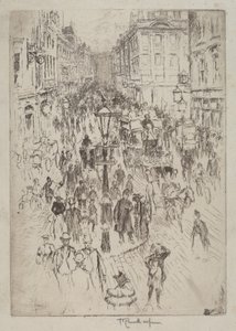 New Oxford Street, Londyn autorstwa Joseph Pennell