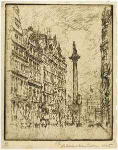 Northumberland Avenue autorstwa Joseph Pennell