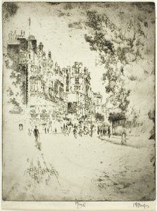 Park Lane autorstwa Joseph Pennell