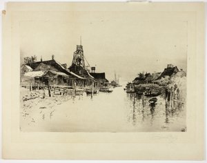 Miasto pilotażowe, La. autorstwa Joseph Pennell