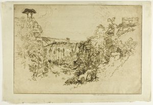 Kamieniołom w Girgenti autorstwa Joseph Pennell