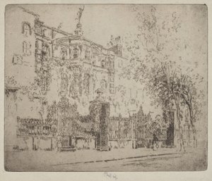Dom Rossettiego autorstwa Joseph Pennell