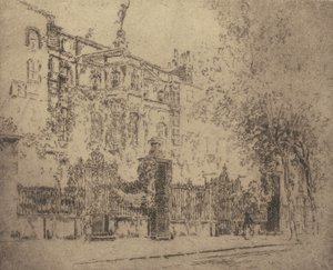 Dom Rossettiego, 1906. autorstwa Joseph Pennell
