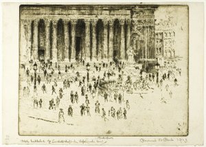 Chodnik Świętego Pawła autorstwa Joseph Pennell