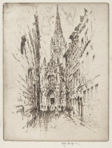 San Maclou, Rouen autorstwa Joseph Pennell