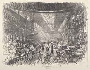 Fabryka Muszli, nr I autorstwa Joseph Pennell