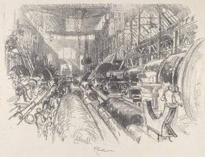 Największa tokarka na świecie, 1917.