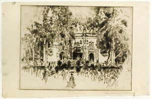 Katedra, Panama autorstwa Joseph Pennell