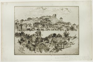 Debata de Lesseps, Panama autorstwa Joseph Pennell