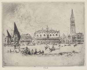 Pałac Dożów autorstwa Joseph Pennell