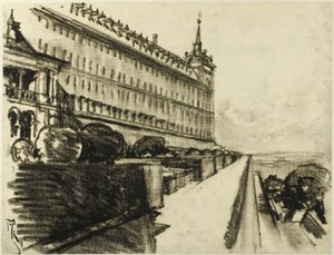 Niekończący się Escorial autorstwa Joseph Pennell