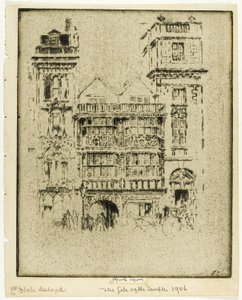 Brama Świątyni autorstwa Joseph Pennell