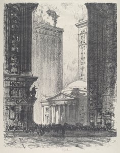 Girard Trust Company, 1912. autorstwa Joseph Pennell