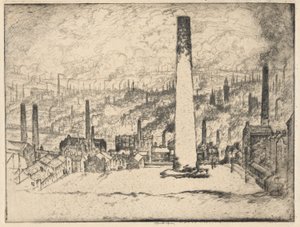 Wielki komin, Bradford autorstwa Joseph Pennell