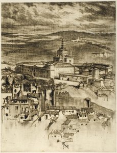 Hospicjum św. Jana w Toledo autorstwa Joseph Pennell