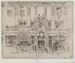 Instytut, Piccadilly autorstwa Joseph Pennell
