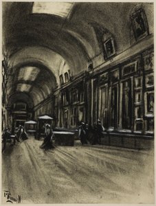 Długa Galeria, Prado autorstwa Joseph Pennell