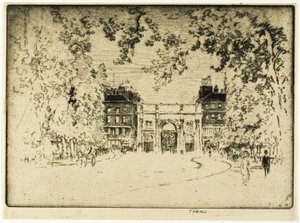 Marmurowy Łuk autorstwa Joseph Pennell