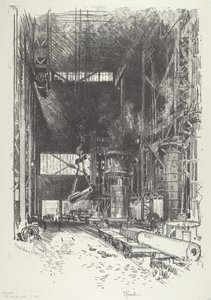 Nowa strzelnica, 1916. autorstwa Joseph Pennell