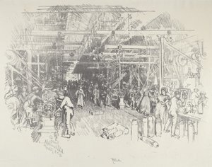 Fabryka Muszli autorstwa Joseph Pennell