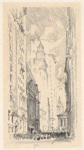 Giełda Papierów Wartościowych autorstwa Joseph Pennell