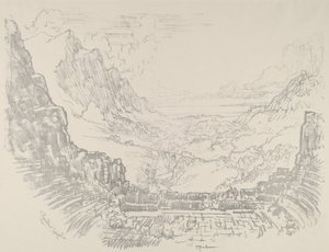 Teatr, Segesta, 1913. autorstwa Joseph Pennell