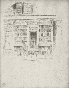 Sklep Tytoniowy, 1903. autorstwa Joseph Pennell